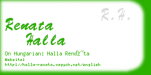 renata halla business card